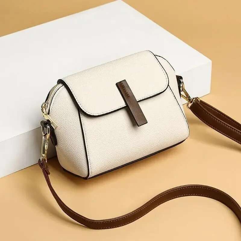 Designer Solid Color Women's Small Handbag Fashion Shoulder Messenger Ladies Pu Leather Shell Crossbody Bag Bolsas