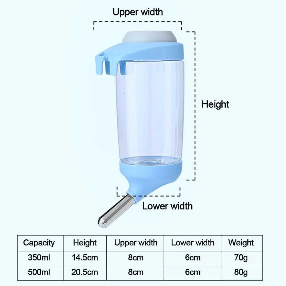 350/500ml automatic drinking fountain pet dog Guinea pig squirrel rabbit licking hanging water dispenser bottle Y250319