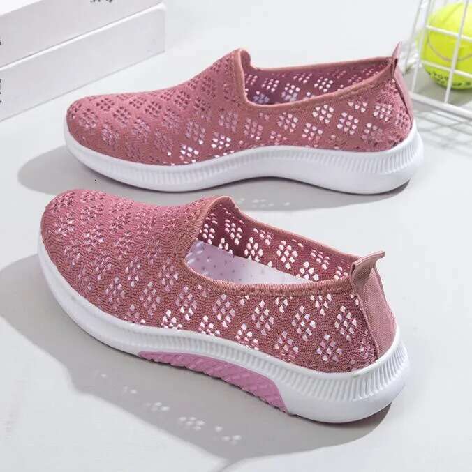 Women's Summer Comfort Ladies Mesh Breathable Sneaker Socks Lig ht Casual S ports Shoes Flat Women Loafers