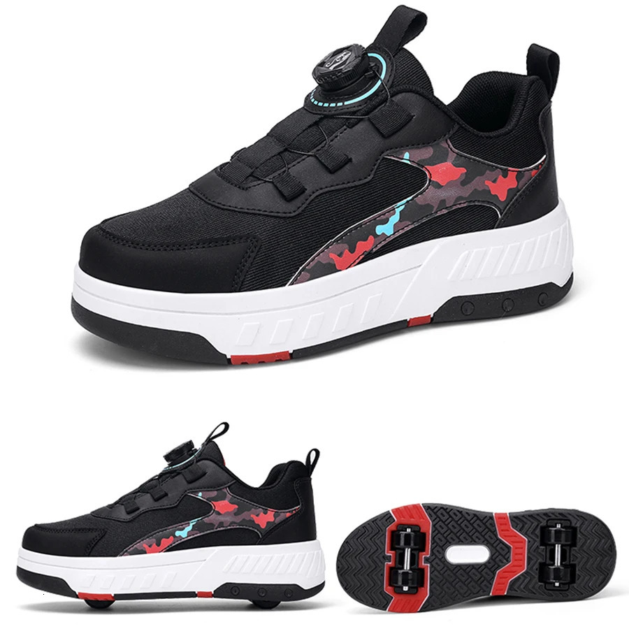 Mesh Roller Skates Boys Girls Casual Walking Shoes Outdoor Retractable Roller Shoes School Students Roller Skating Sports Shoes 250320