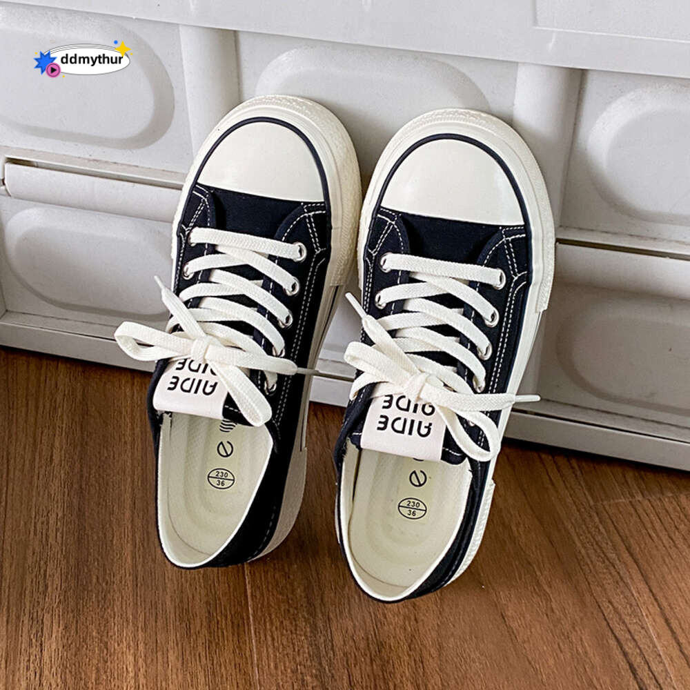 CRLAYDK Summer Women's Low Top Canvas Shoes Cute Lace Up Fashion Sneakers Skate Casual Slip On Walking Flats Tennis for Lady ddmythur