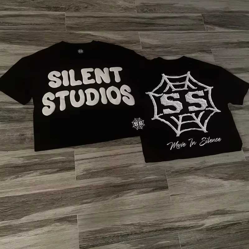 Fashion brand letter cartoon printing oversized short sleeved mens Y2k Harajuku hip-hop retro loose casual T-shirt for womenT250320
