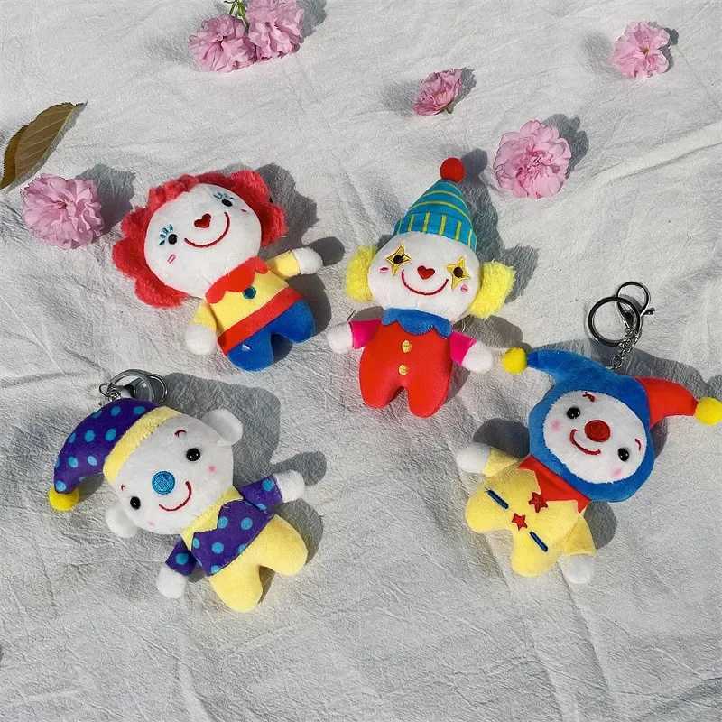 Cute Clown Stuffed Toy Keychain Cute Circus Clown Costume Doll Girl Handbag Decoration Fun KeychainXJ250319