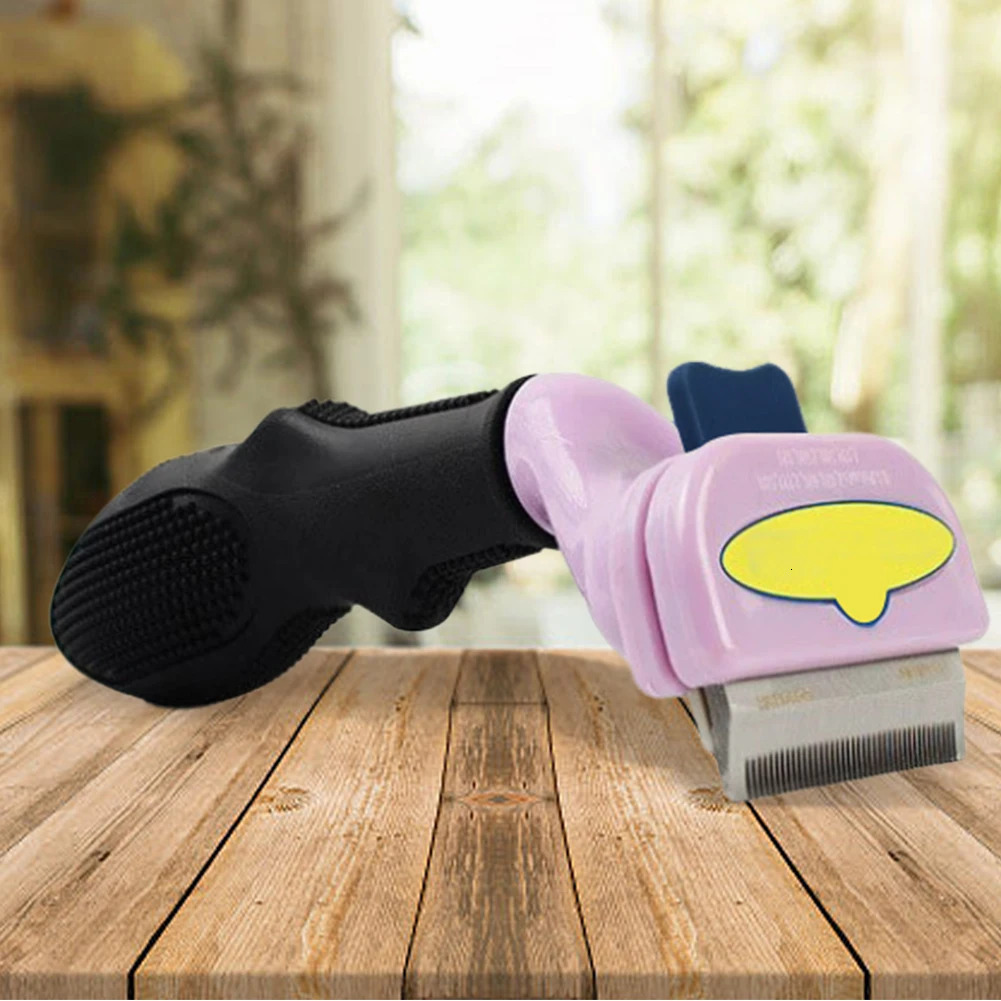 Pet hair removal comb grooming brush Dog shedding massage fur trimming cleaning Remove 250318