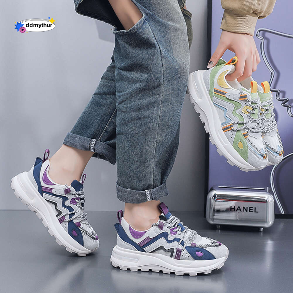 CRLAYDK 2024 Women's Chunkt Platform Sneakers Mesh Breathable Dad Shoes Casual Lace-Up Walking Fashion Running Sports Tennis ddmythur