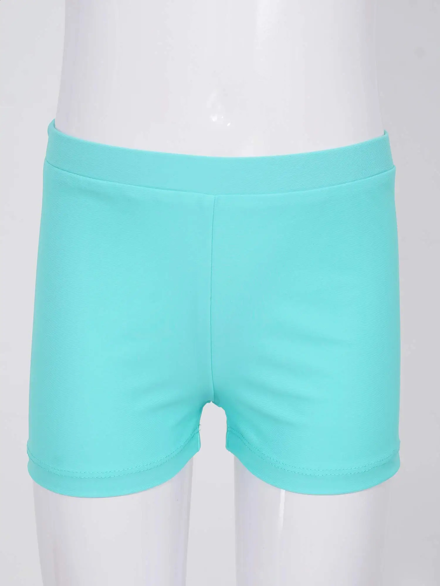 Child Girls Quickdry Swimming Trunks Elastic Waistband Solid Color Swimwear Shorts Swimsuit Beach Pool Spring Bathing Suit 250312