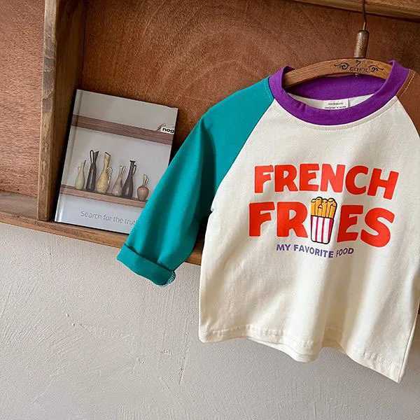 Fashion Comparison T-shirt Childrens New Design Cartoon Long sleeved Top Boys Baby Spring and Autumn Fashion Pure Cotton Bottom ShirtT250320