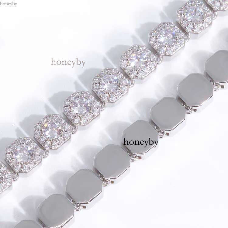 necklace moissanite chain Custom d Vvs Moissanite Dia Cuban k S Sier 8mm 12mm Large Tennis Chain