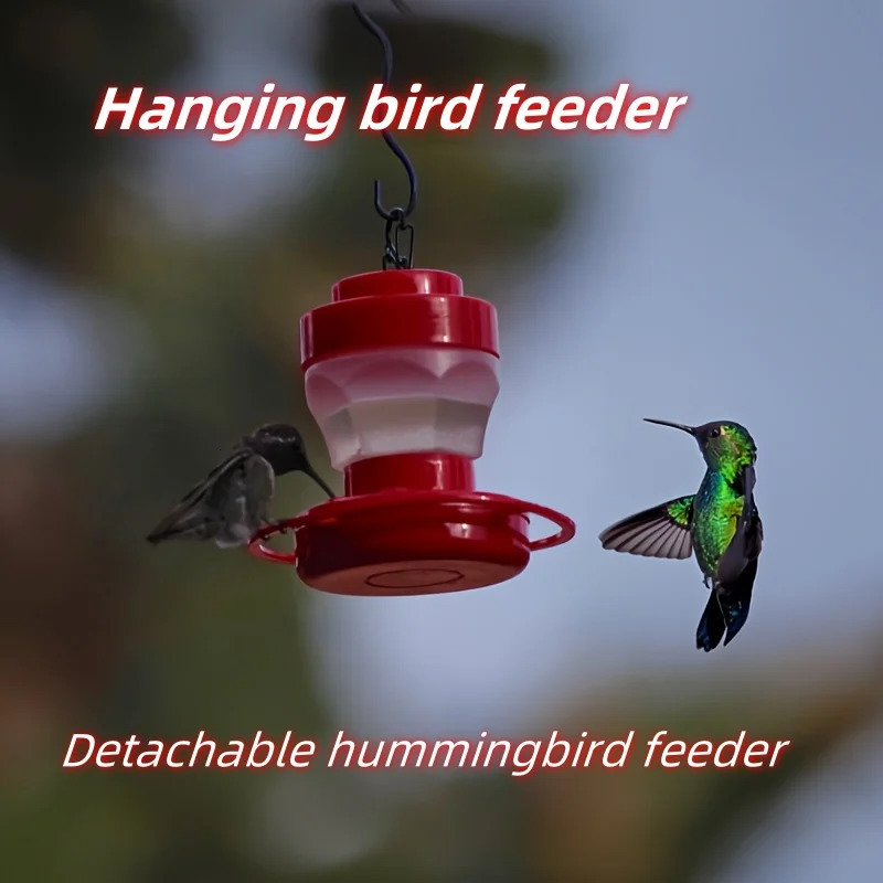 Bird feeder with 8 hanging feeding ports detachable hummingbird suitable for outdoor garden and courtyard bird feeders 250320