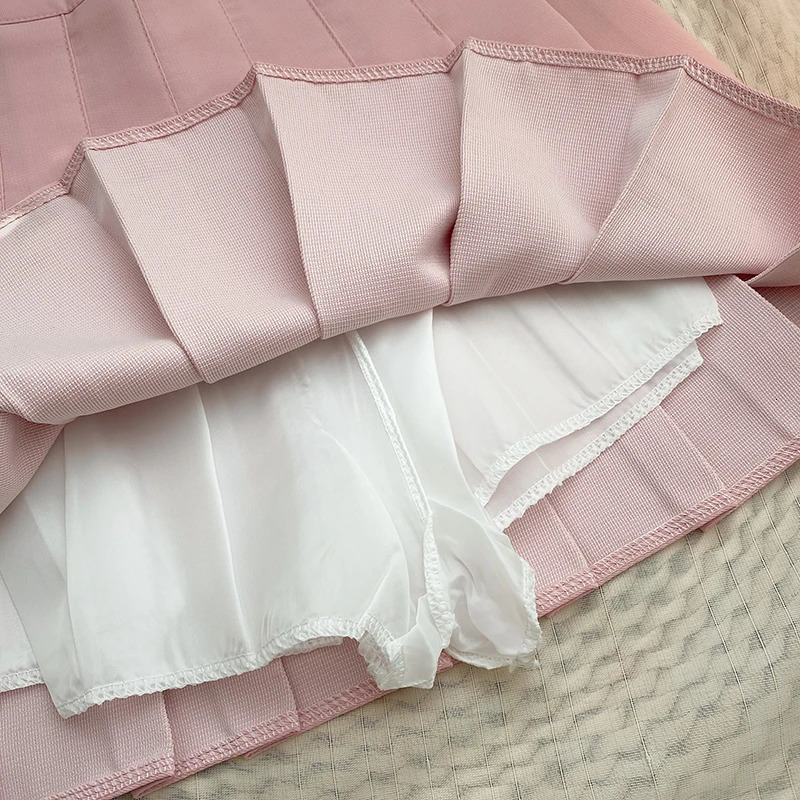 ITOOLIN Women Pleated Skirts High Waist Zipper s Dancing JK Mini Skirts Black Fashion Student A Line Faldas gothic skirt 250320