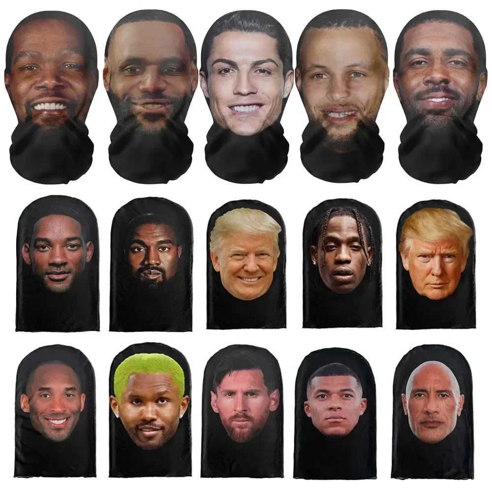 Creative 3D Printed Full Face Mask Fit Elastic See-Through Mask for Men Women Idea For Anti-Facial Recognition PartyXJ250320