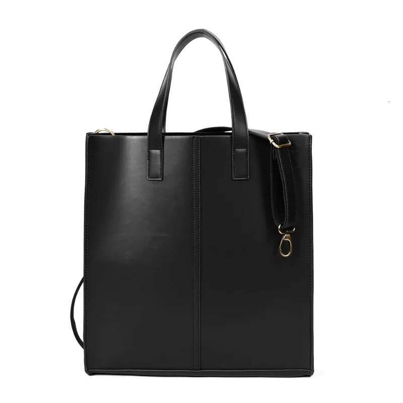 15-Inch Laptop Bag Tote Handbag PU Unisex With Strap Women Men Shoulder Bags