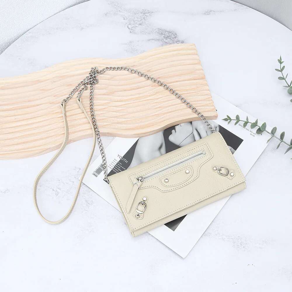 2024 Mini Shoulder Genuine Leather Women Crossbody Bags Eent Cowhide Rivets Motorcycle Bag Chain Small Handbag Purse