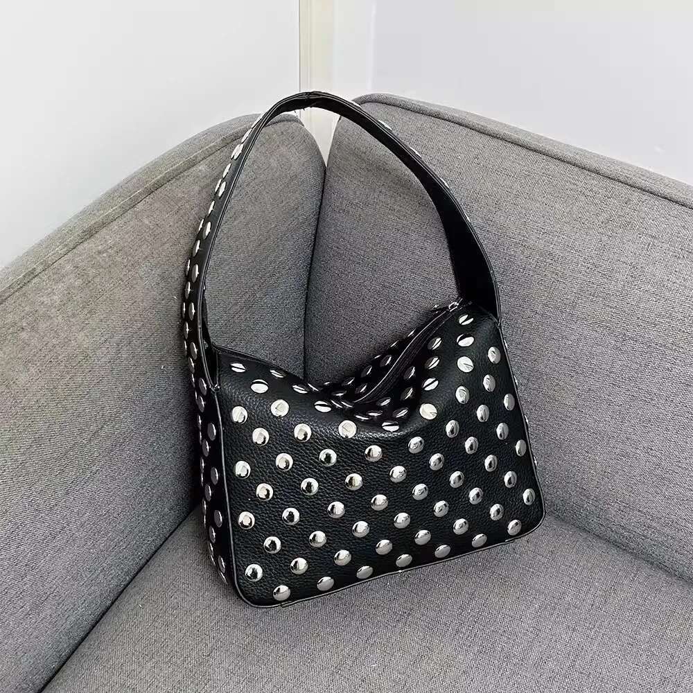 Fashion Women Shoulder Crossbody Armpit Design Underarm Solid Color Messenger Bag Purse Hobos Handbags