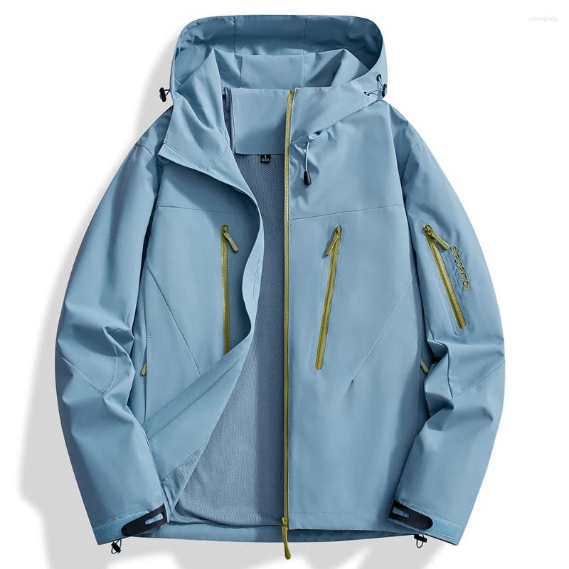 Mens Jackets Spring Autumn Climbing Waterproof Outdoor Men Hiking Rain Coats Sports Breathable Windbreaker Jacket Clothing