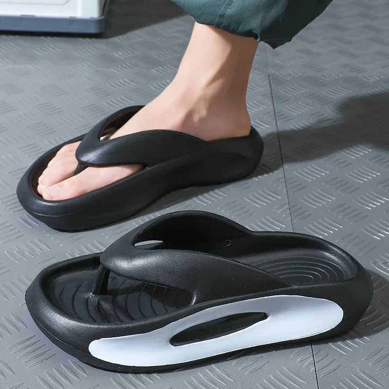 Smile Pop Summer Mens Slippers Soft EVA Cloud Flip-flops for Men Summer Outdoor Fi Casual Sandals N-slip Beach Shoes Y250320