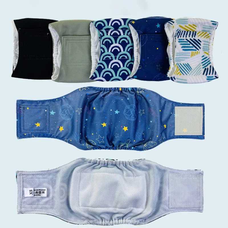 Waterproof dog diaper reusable with breathable dog belly strap mens dog underwear high-quality washable dog diaper packaging Y250320
