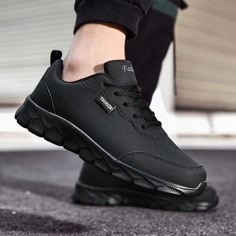 Mens running shoes waterproof leather sports shoes outdoor sports shoes mens lightweight walking shoes Zapatos LacotivosW250320