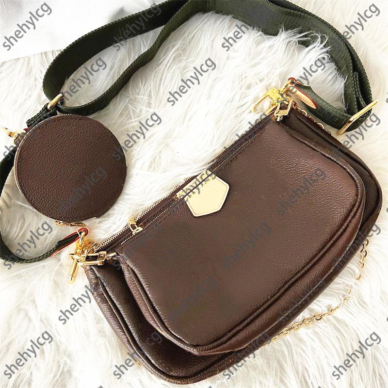 10a MULTI POCHETTE ACCESSORIES Designer CrossBody bag M44840 Purses Womens mens Genuine Leather even Totes Shoulder Clutch Bags Luxury gold chain satchel hand bag