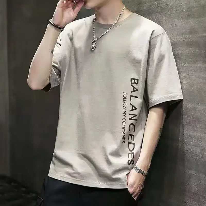 Mens Half Sleeve T-Shirt 2021 Summer Solid Color Base Layer Top Wardrobe Essential Comfortable Breathable Printing Short SleeveT250319