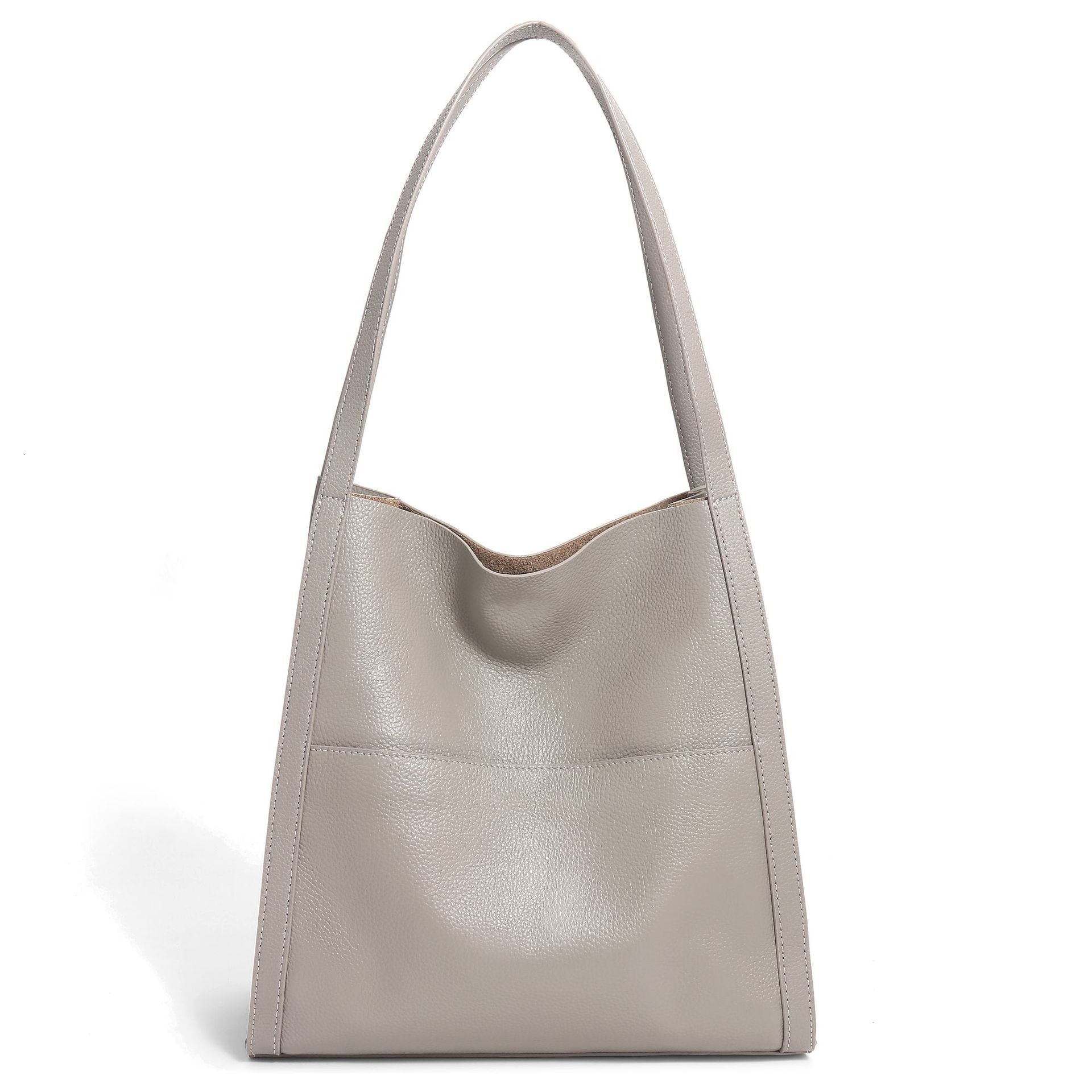 Large Capacity Women S Commuting Leather Bucket New High End One Shoulder Tote Bag Shoulder Bags