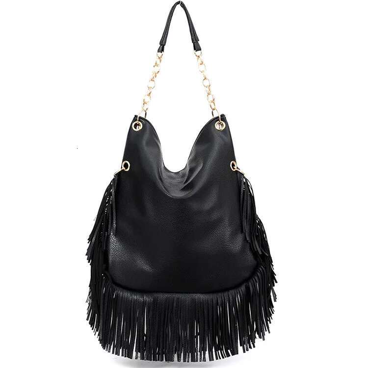 Fashion Rivet Crossbody Shoulder For Women Brand Designer Large Capacity Ladies Handbags Long Tassel Female Messenger Bags