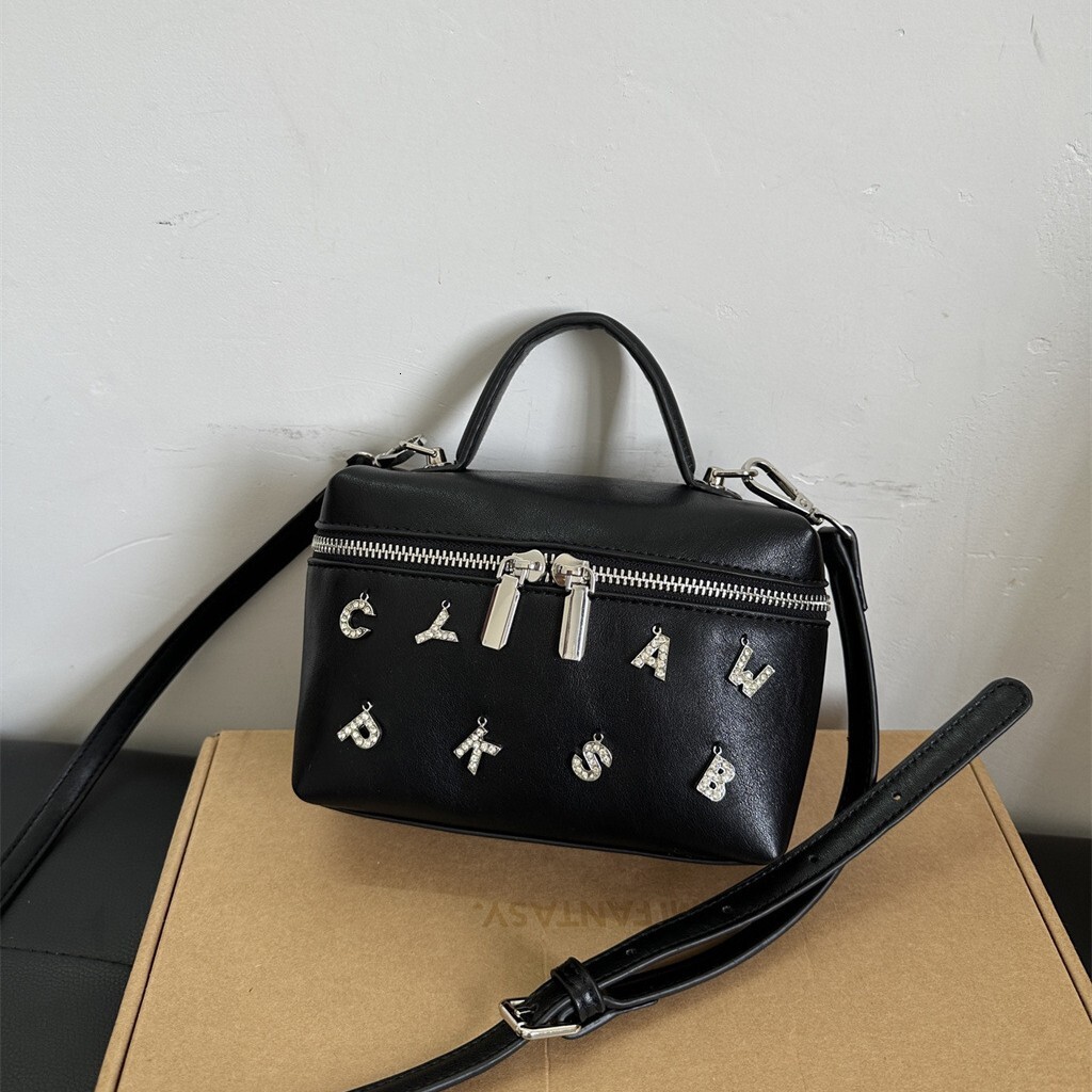 Ins New Box With High-End Feel, Diamond Studded Letter Bag, Fashionable And Simple Crossbody Bag