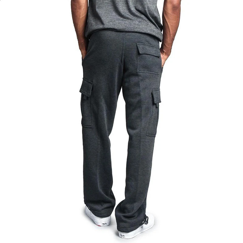 2piece cargo sports pants mens overalls casual fashionable multi pocket loose suitable for jogging 250317