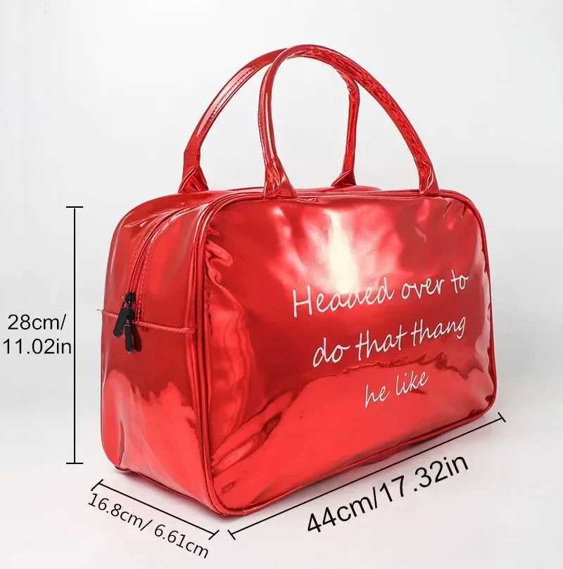 Womens sports and fitness bag waterproof travel bag large capacity luggage bag womens sports and fitness bag Y250319
