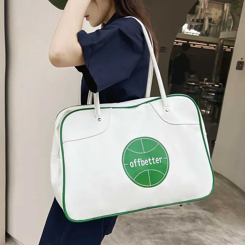 Girls Sports Fitness Yoga Bag Travel Handbag College Students Class Shoulder Bag Luggage Travel Bags for Women Y250319