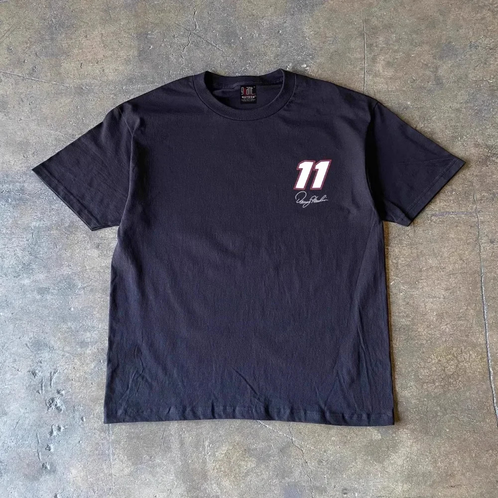 Vintage Number Printed T-Shirt for Men Cotton Casual O-Neck Short Sleeve Womens Streetwear Oversize Vacation style Tees Tops 250317