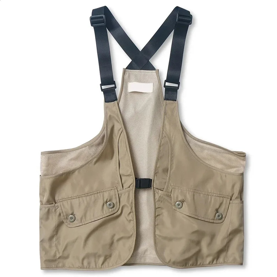 Vacation Daily Holiday Top Vest Hip Hop Loose Men Sleeveles Harajuku Solid Color Streetwear Vests Workwear Vest 250318