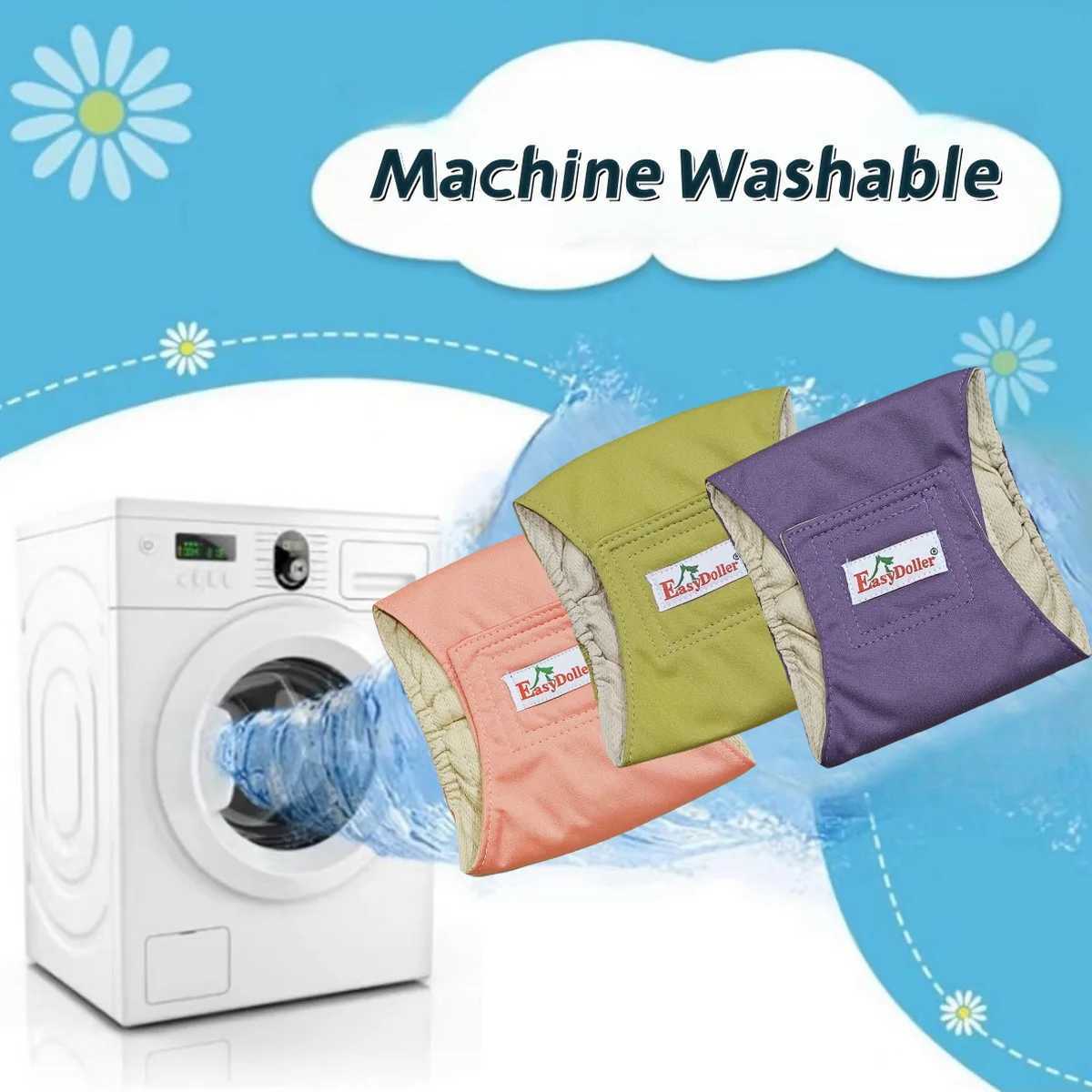 1 piece of washable mens dog diaper reusable pet hygiene underwear nap abdomen with packaging diaper absorbent leak proof dog diaper Y250320