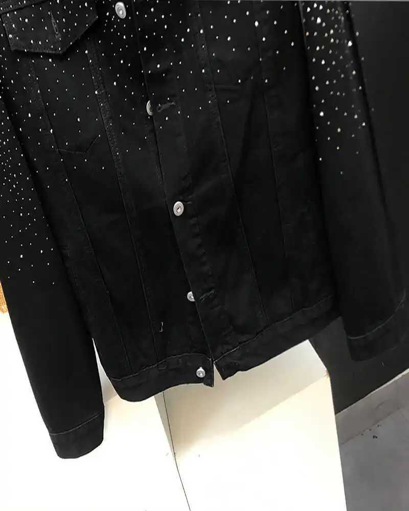 Fashion hot diamond jacket spring/summer 2025 new mens top retro short jacket W250320