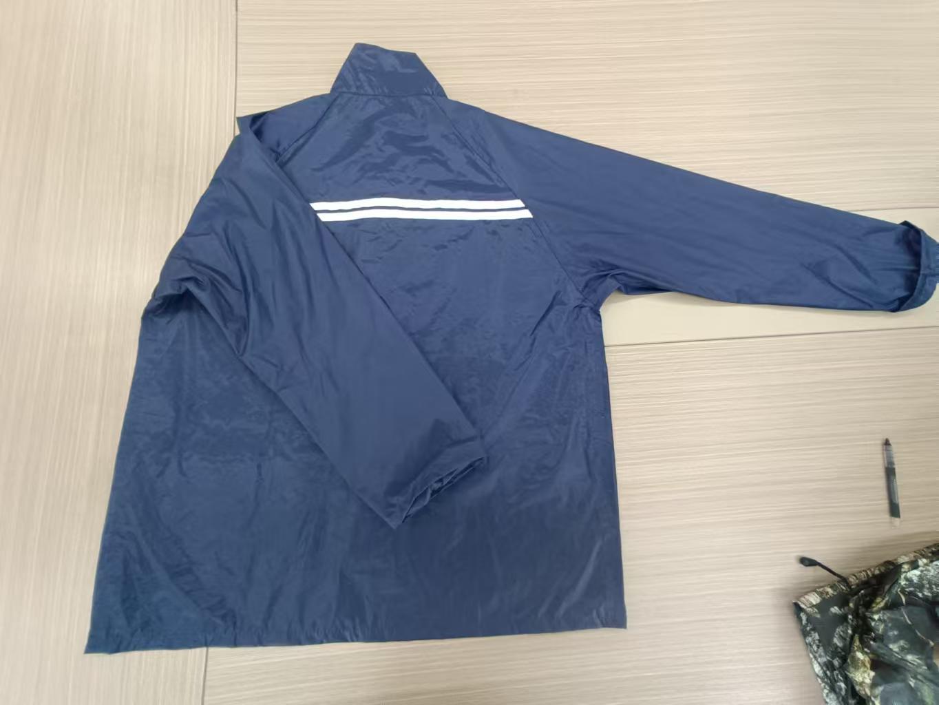 Full Coverage Adult Waterproof Ensemble with Visible PVC Reflections -Rain suit RS007