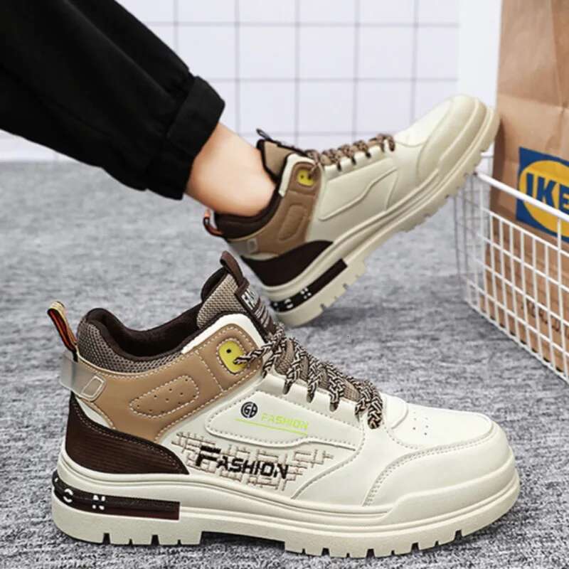 2025 new men's designer fashion top sports shoes, high-quality casual men's thick soled ankle boots, vulcanized shoes