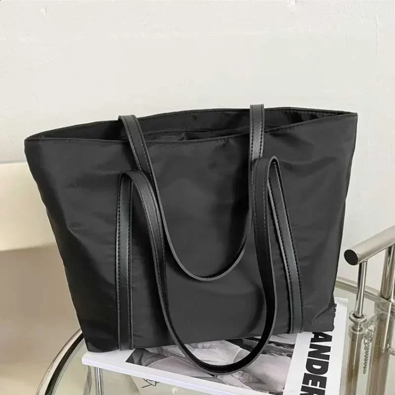 Simple shoulder bag handbag Oxford top womens large capacity shopping street zipper 250317