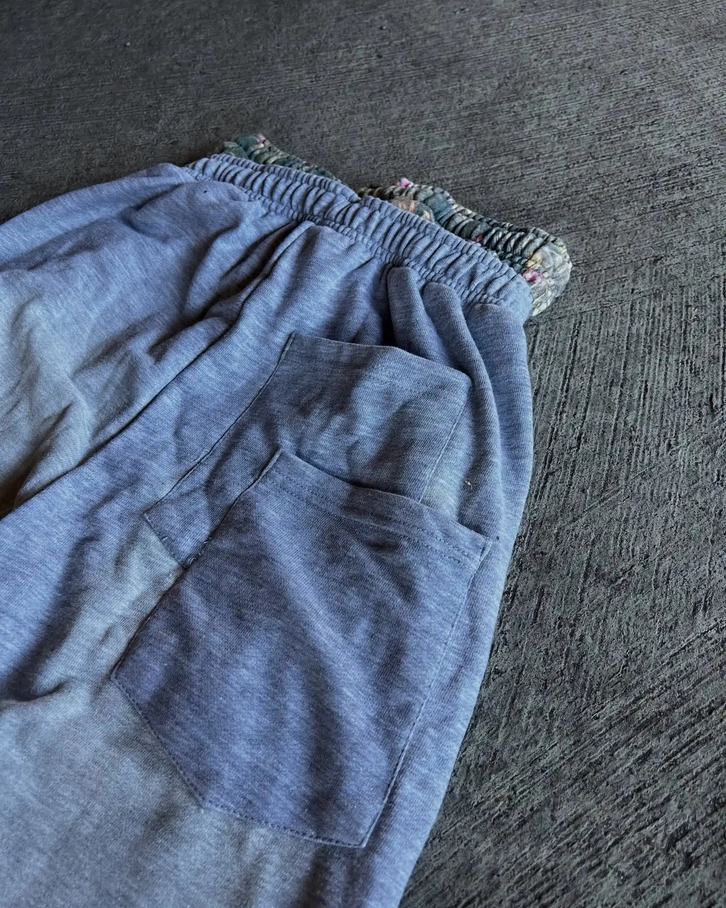 Vintage Double Layer Sweatpant Y2K Clothes Men Women Harajuku Letters Patch Embroidery Vintage Grey Baggy Pants Jogging Trouser 250319