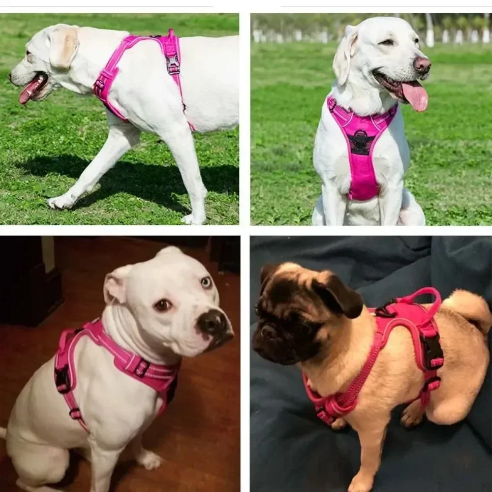 2025 new Reflective Adjustable Breathable Vest Chest Strap for Small Medium Large Dogs Pet Harness Cat Puppy Collar Dog Accessoires