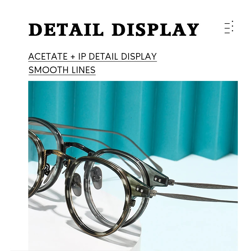 Optical Glasses Frame Men Women Round Eyeglass Frames Z1615 Eyewear Retro Prescription Myopia Eyeglasses Reading 250228