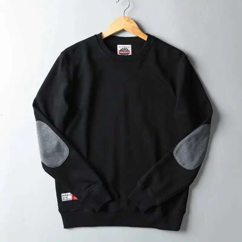 Autumn Winter New Men Fashion Simple Solid Hoodies Foreign Trade Original Single Men's Round Neck Long Sleeve Sweatshirts