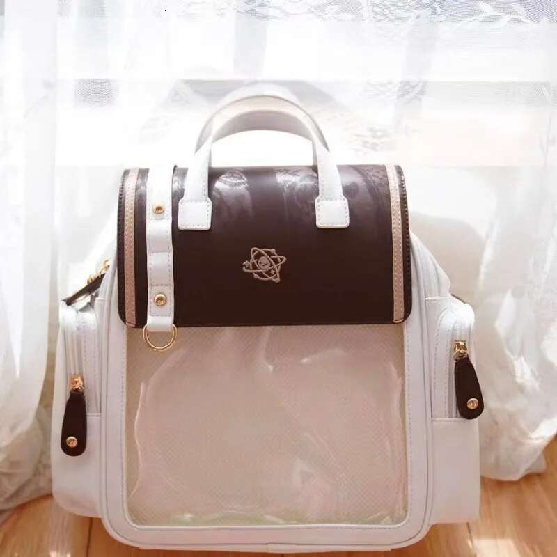 MBTI Fashion Womens Backpack College Style Transparent Casual Backpacks Lolita Jk Cute Daily All-Match Designer Female Ita Bag