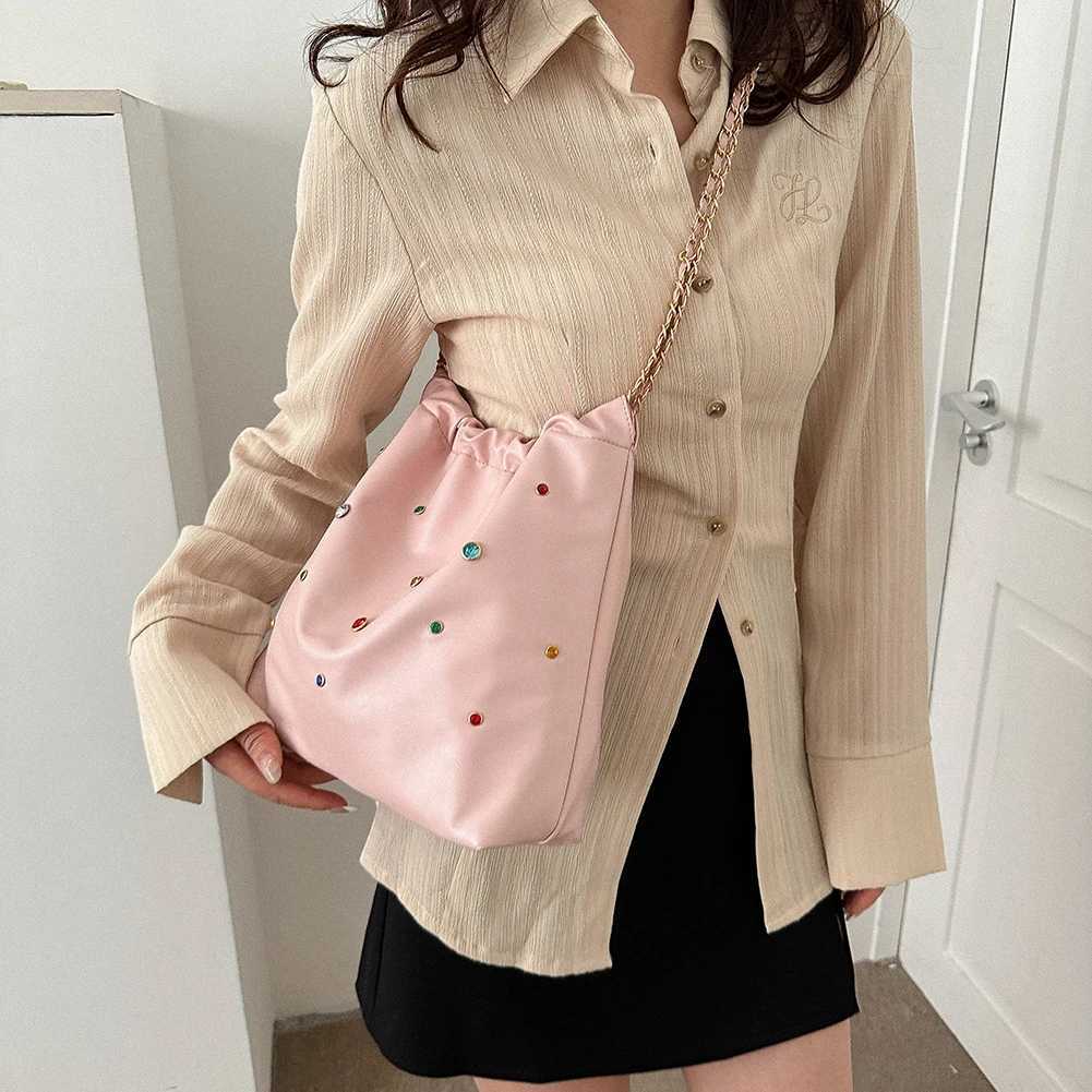 Womens shoulder bag PU leather casual fashion composite handbag large capacity chain homeless cross bag shopping bag Y250319