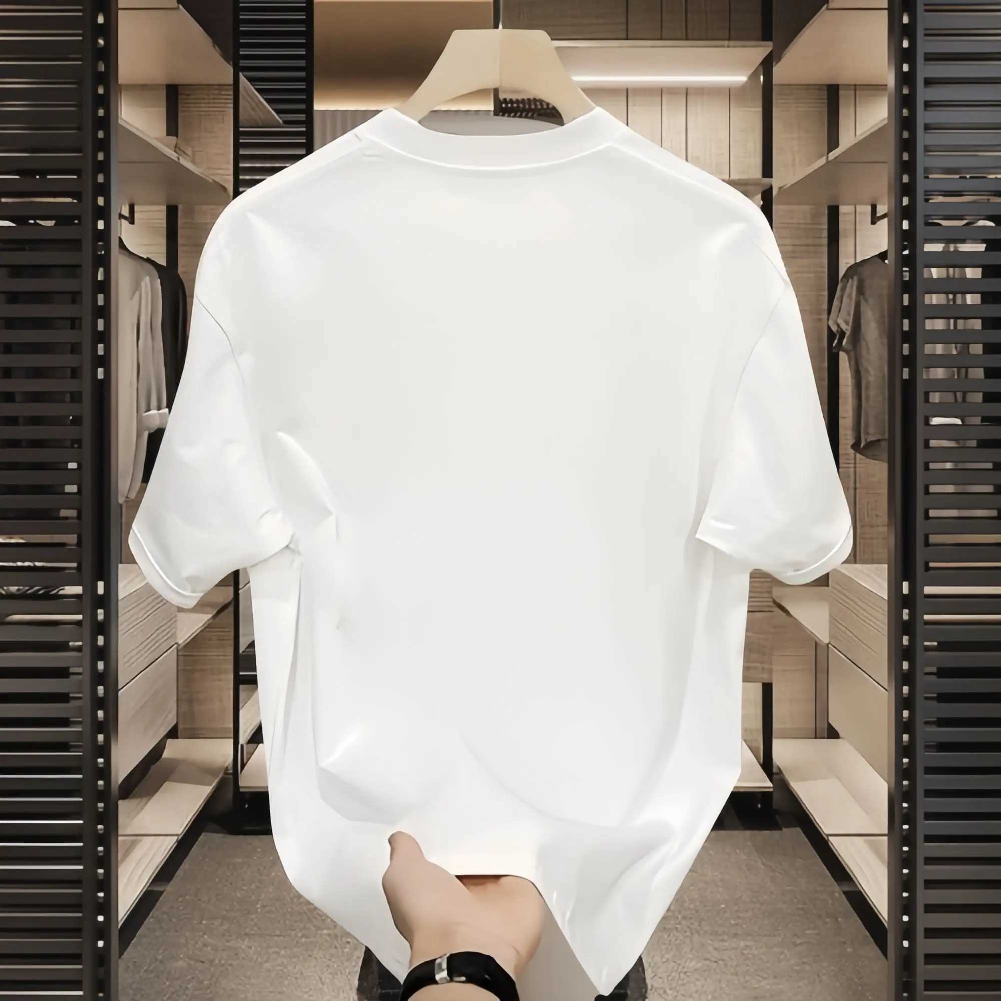 Summer New American Style Cool and Stylish Design Printed Plus Size Short Sleeved T-shirt for Mens Luxury Brand Plus Size TopT250319