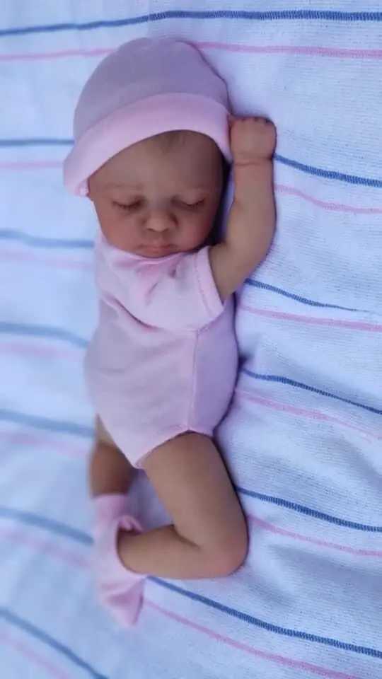 NPK 10inch Mini Reborn Doll Luna Sweet handy Doll soft Body real touch Art Made 3D Skin Lifelike Baby Collectible Doll W250320