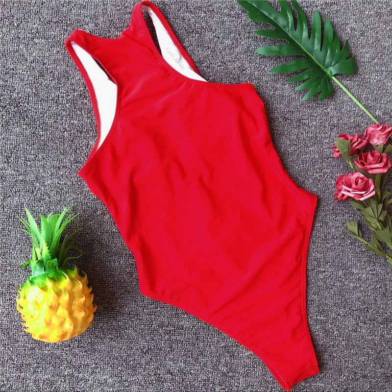 Vigorashely Sexy Swimsuit Women Push Up Swimwear 2024 Mesh Zipper Solid Bathing Suit Female Red Blue Monokini 250319