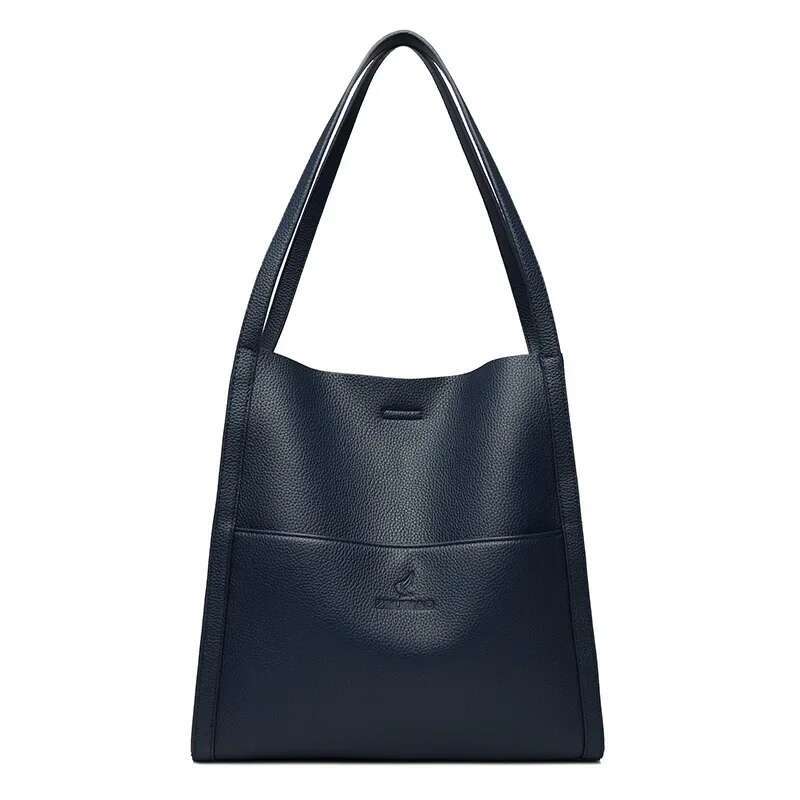 12 Inch (30Cm) High Quality Ladies Shoulder Simple Solid Color Tote Shopping Bag Large Capacity