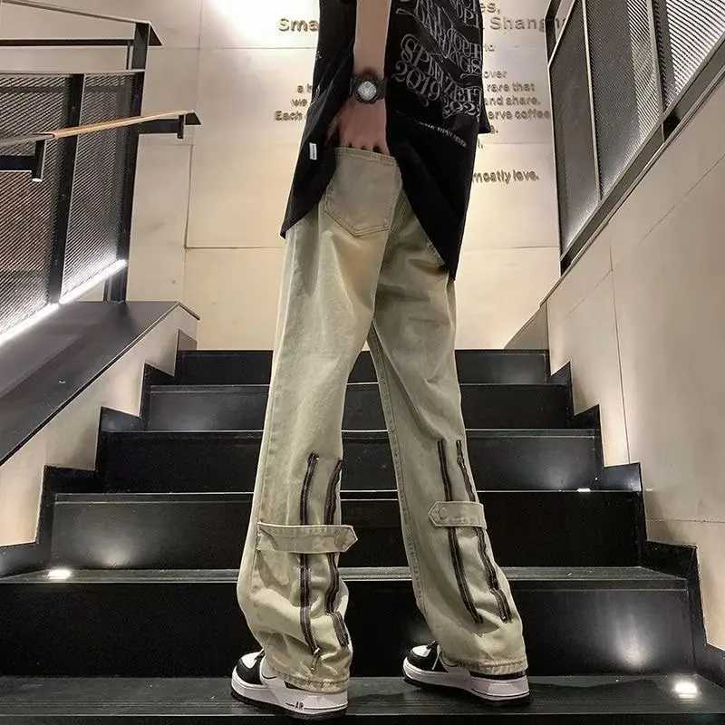 Casual Pants Y2k Baggy Jeans Y2k Streetwear Trousers Male Denim Shorts Flared Jeans Men Clothing Jean Man Mens Mens Cargo NewT250319