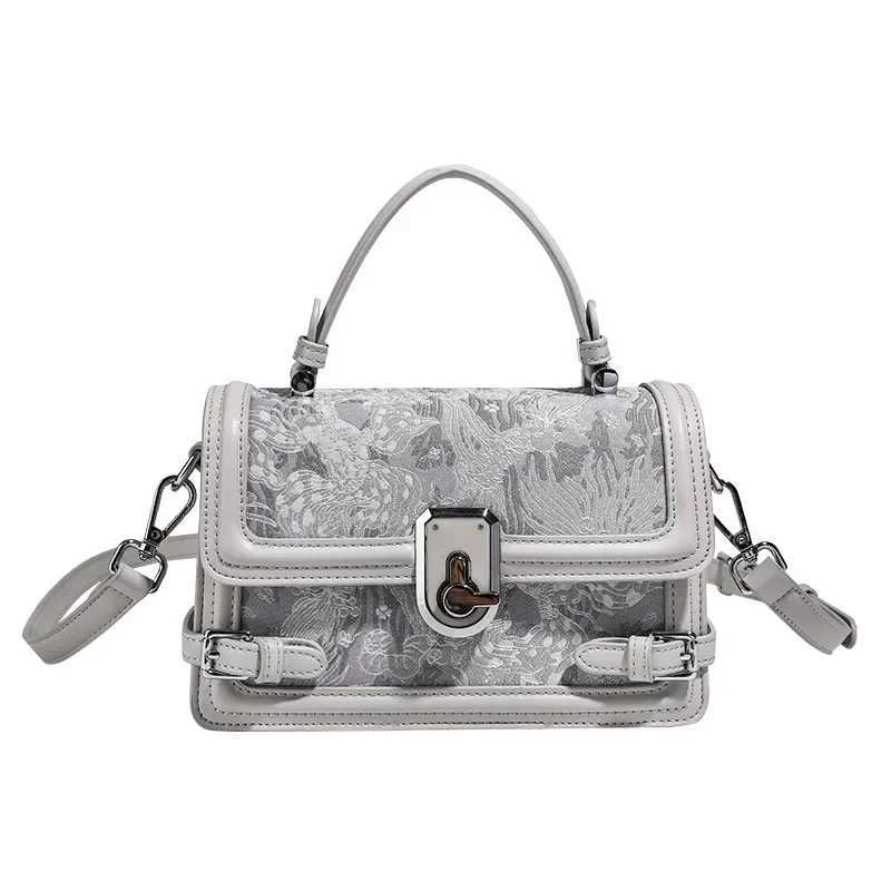Moonlight Jewelry Box Womens Fashion 2024 New Style Commuter Single Shoulder Handbag Fresh Casual Daypack Bag Y250319