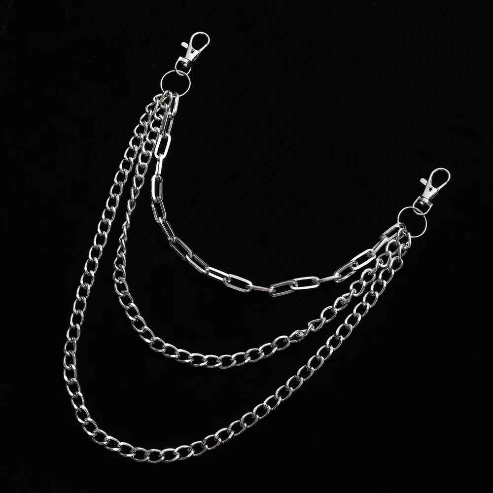 Punk Chain On The Jeans Pants Women Men Keychain Chains For Pants Hipster E Girl Boy Clothing Accessories 250320